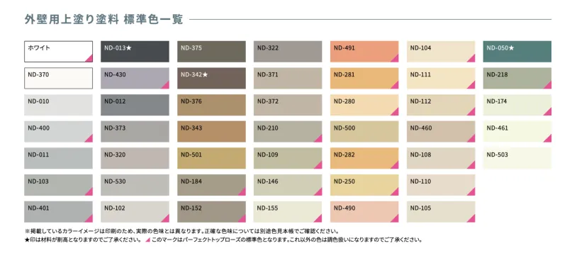 日本ペイントND色でカラーシミュレーション